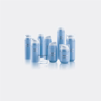 PP/PP PCR Material Airless Pump Bottles with 360 Degree Dispensing and Big Capacity Range for Cosmetics