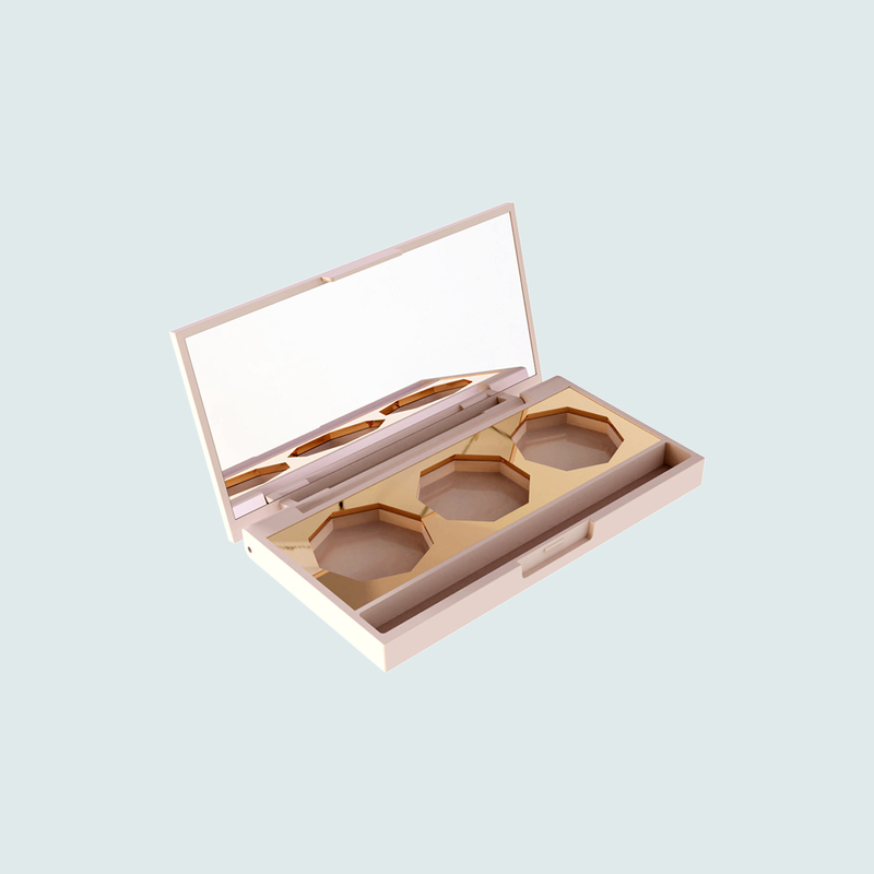 GC706 No Magnetic Compact Solid Powder Case With Mirror