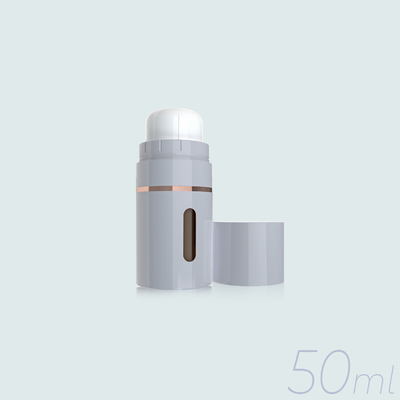ขวด Airless พลาสติกทั้งหมด GR605S หมุนเพื่อเลือกปริมาณการจ่ายที่แตกต่างกัน